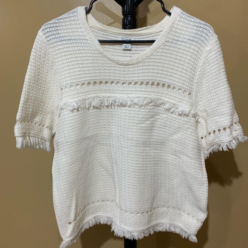 J Crew white blouse